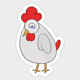 Cute chicken Sticker